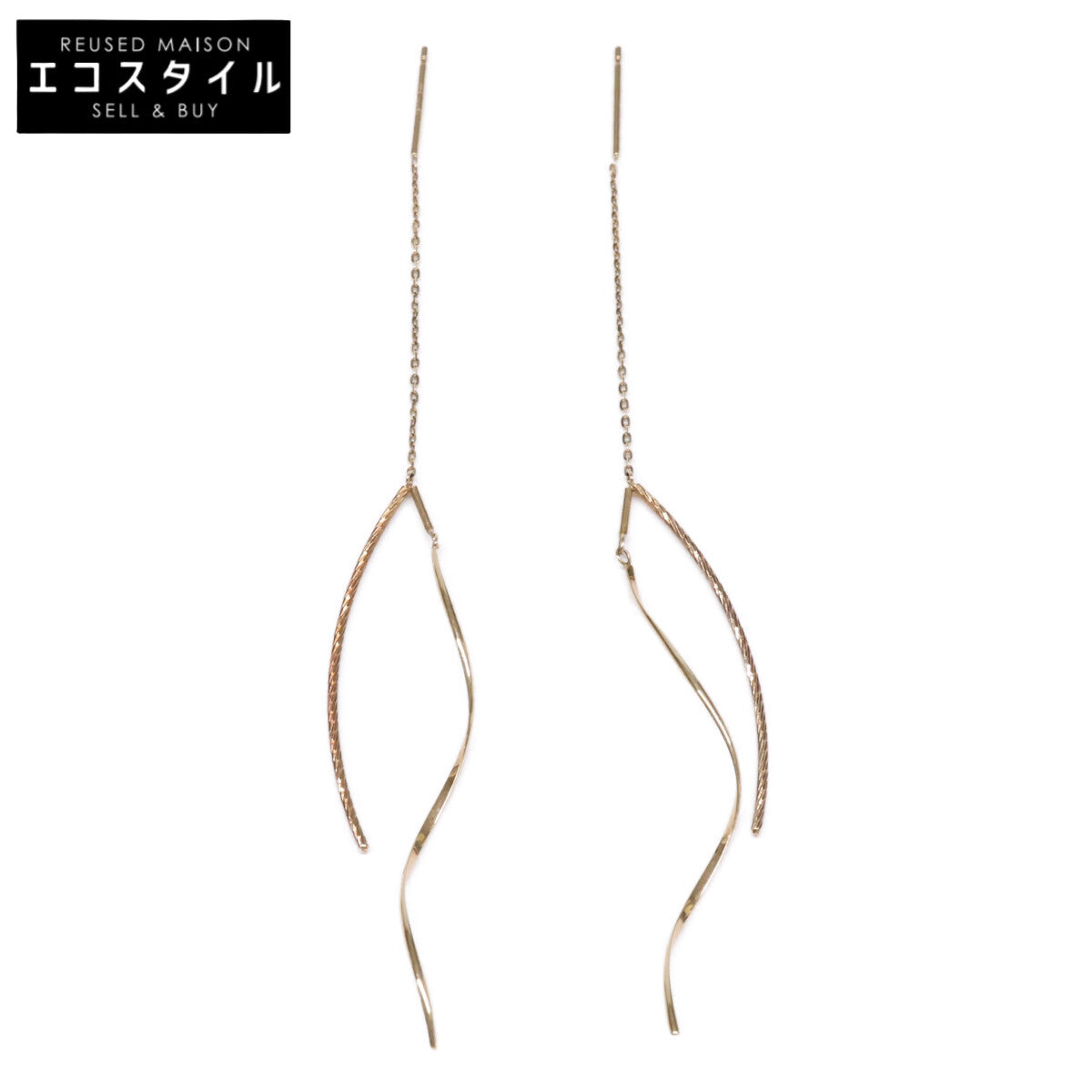 agete アガット 【美品】10242112352 K10 アメリカン ピアス
