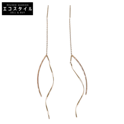 agete アガット 【美品】10242112352 K10 アメリカン ピアス