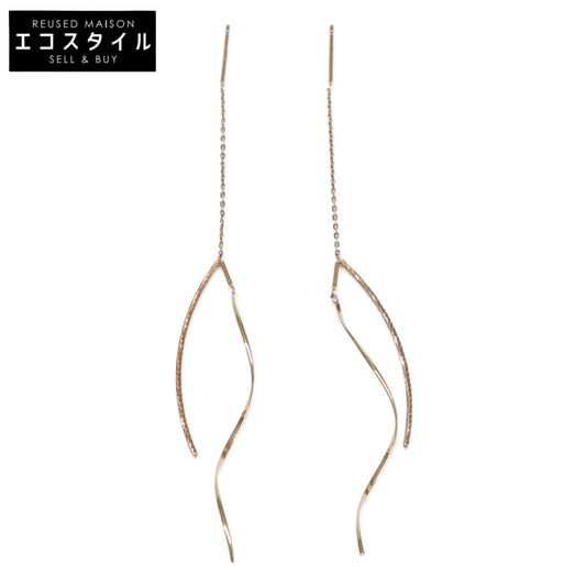 agete アガット 【美品】10242112352 K10 アメリカン ピアス