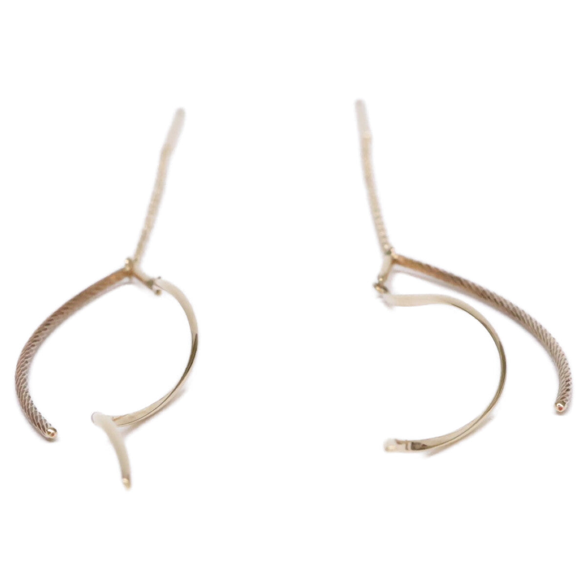 agete アガット 【美品】10242112352 K10 アメリカン ピアス