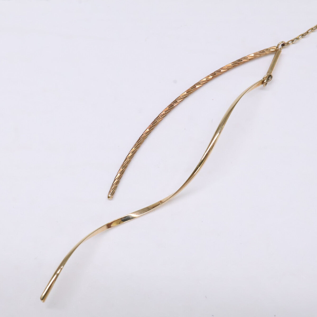 agete アガット 【美品】10242112352 K10 アメリカン ピアス