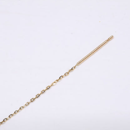 agete アガット 【美品】10242112352 K10 アメリカン ピアス