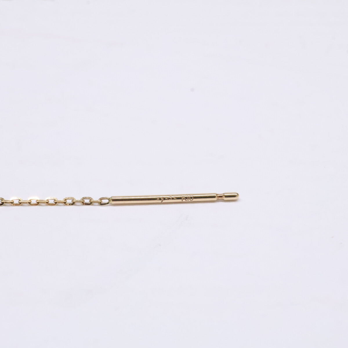 agete アガット 【美品】10242112352 K10 アメリカン ピアス