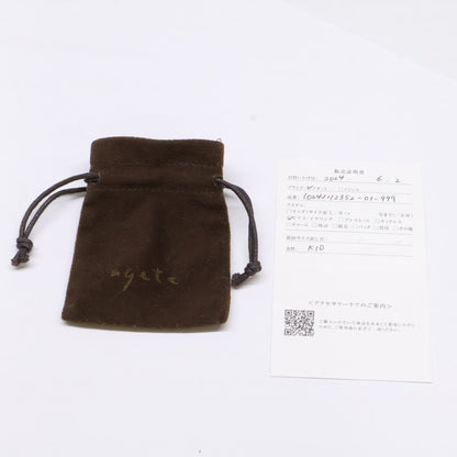 agete アガット 【美品】10242112352 K10 アメリカン ピアス