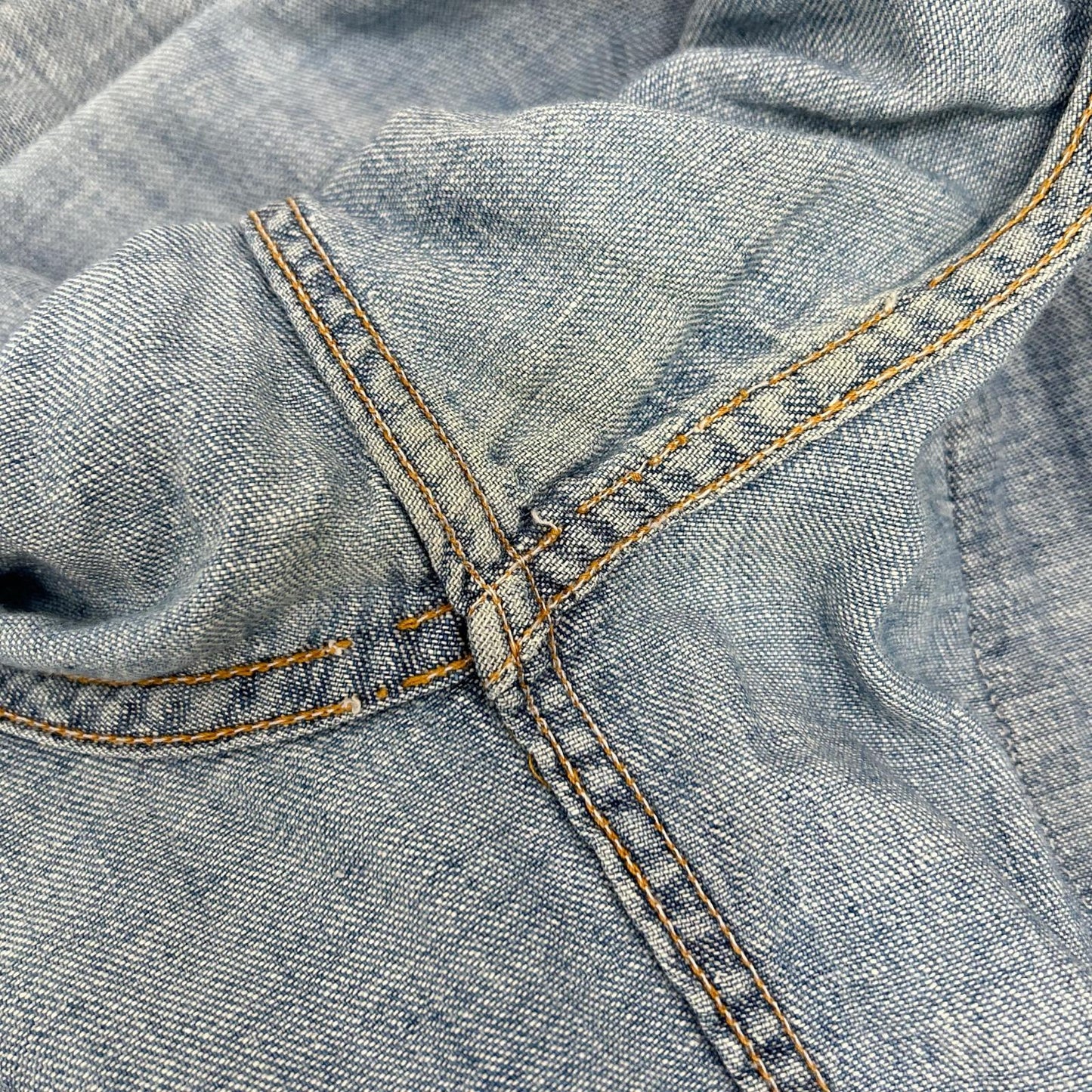 Wrangler ラングラー ブルー 60s-70s デニムウエスタンシャツ トップス
