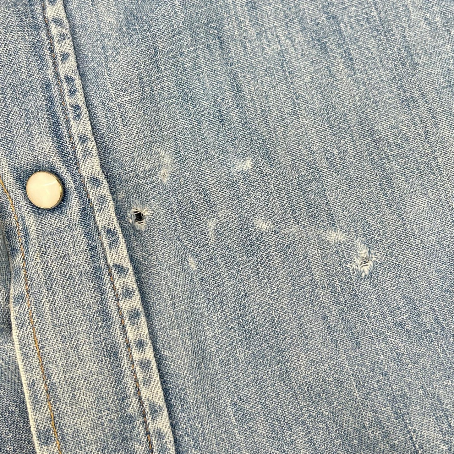 Wrangler ラングラー ブルー 60s-70s デニムウエスタンシャツ トップス
