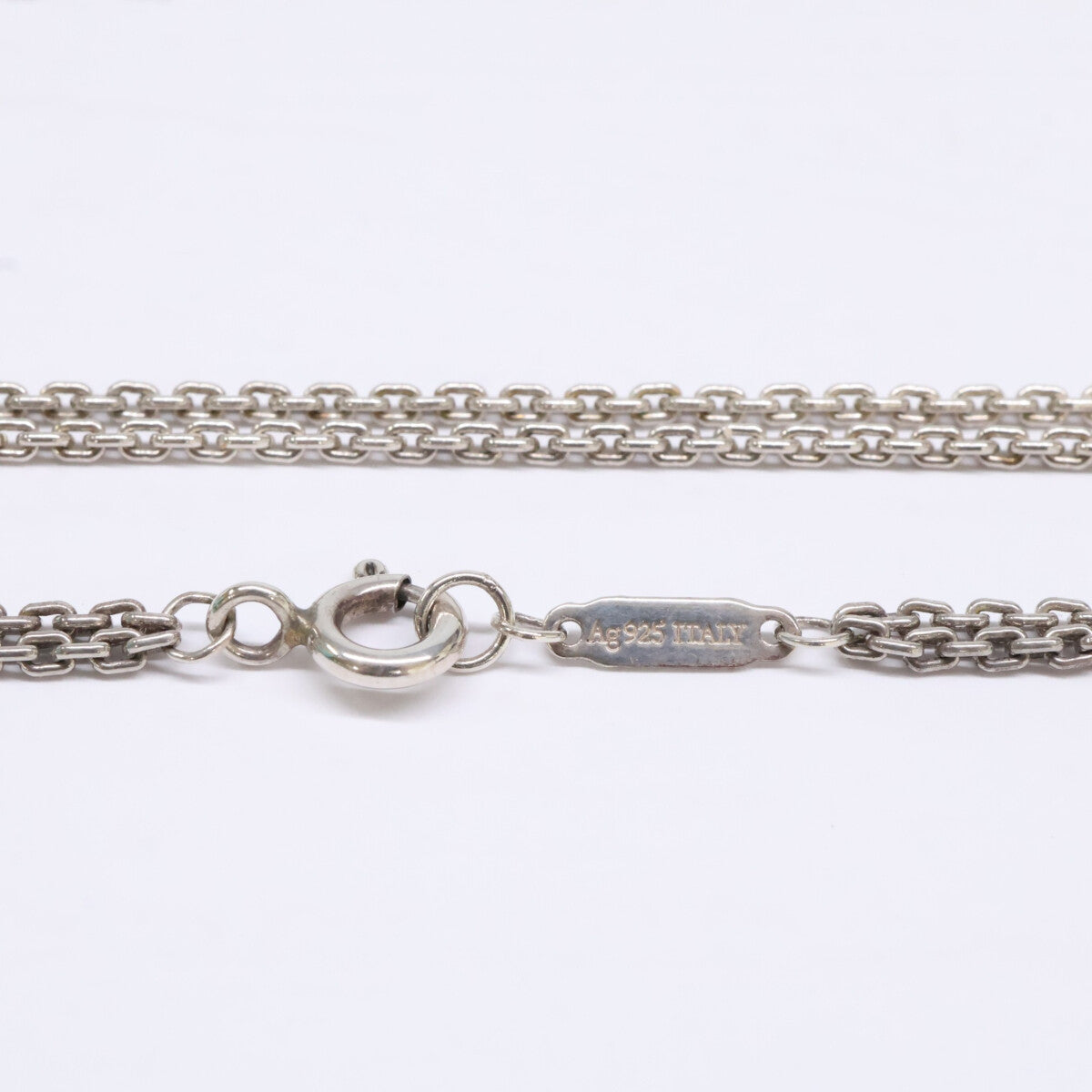 TIFFANY&Co. ティファニー Ag925 ハードウェア ダブルリンク ネックレス