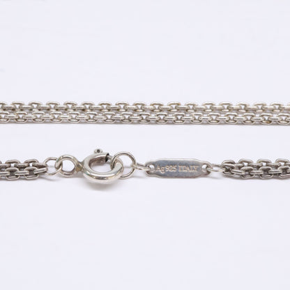 TIFFANY&Co. ティファニー Ag925 ハードウェア ダブルリンク ネックレス