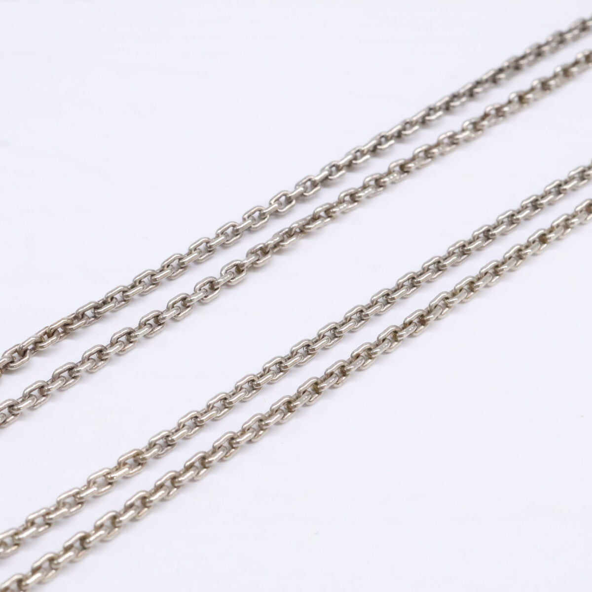TIFFANY&Co. ティファニー Ag925 ハードウェア ダブルリンク ネックレス