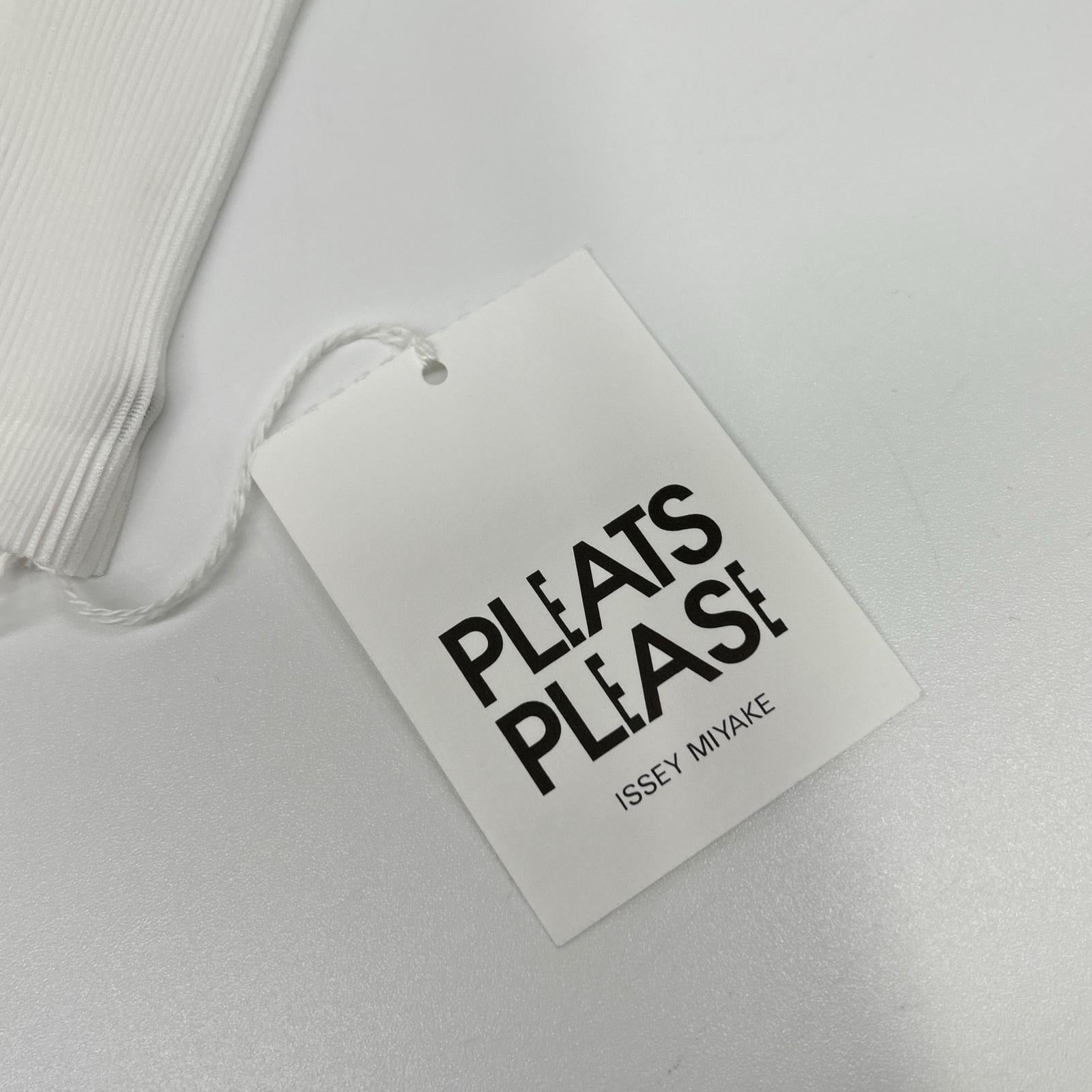 PLEATS PLEASE プリーツプリーズ PP15FK105 ホワイト MIST BASICS プリーツ カットソー トップス