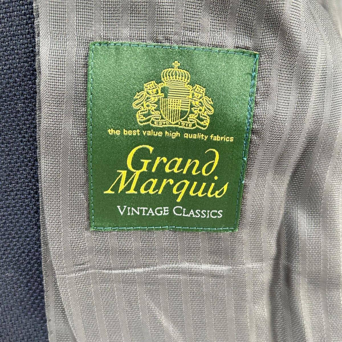 麻布テーラー 麻布テーラー ネイビー Grand Marquis生地 ミタケボタン ブレザー ジャケット