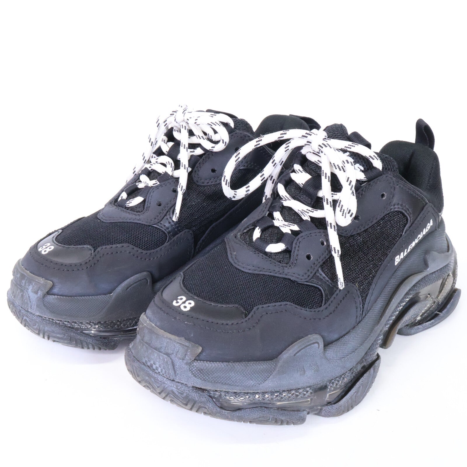BALENCIAGA バレンシアガ 544351 Triple S Clear Sole トリプルエス クリアソール ダブルフォーム＆メッシュ スニーカー シューズ
