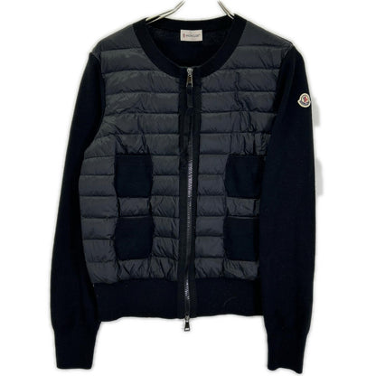 MONCLER モンクレール 【美品/24年製】K20939B51000 CARDIGAN TRICOT ニット/ダウン切替 ノーカラー ジャケット