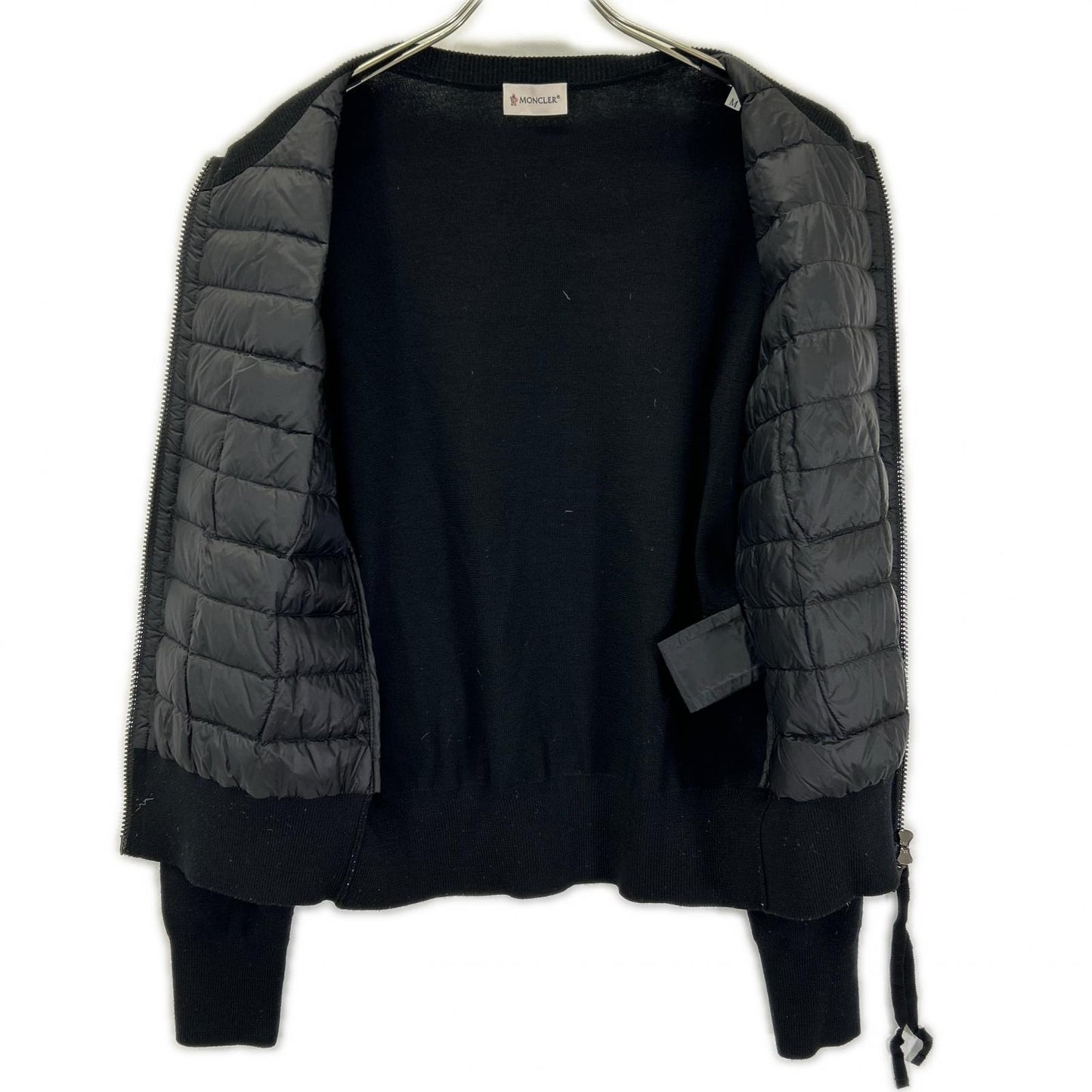 MONCLER モンクレール 【美品/24年製】K20939B51000 CARDIGAN TRICOT ニット/ダウン切替 ノーカラー ジャケット
