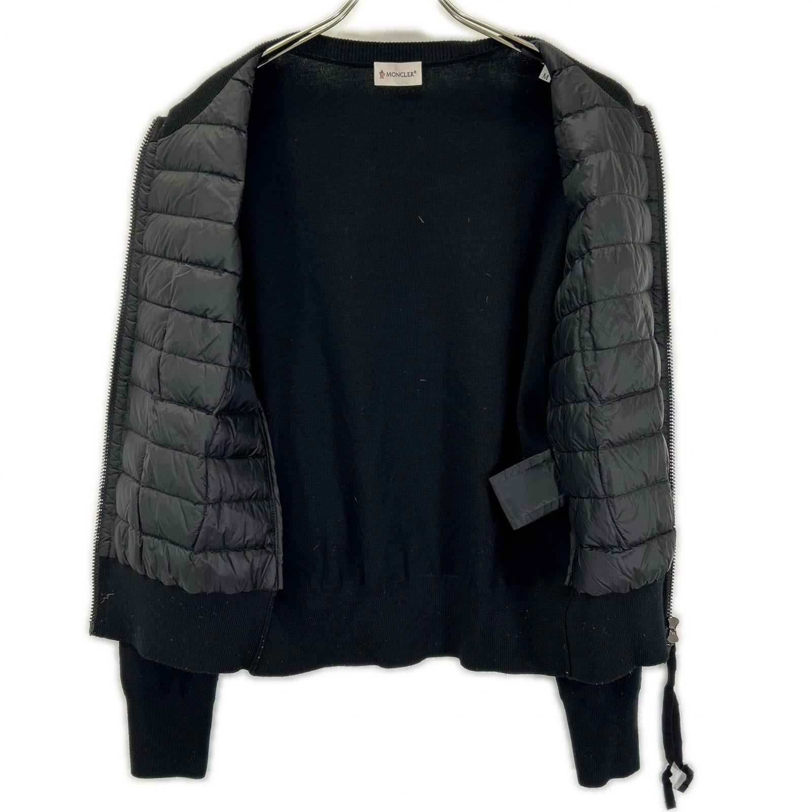 MONCLER モンクレール 【美品/24年製】K20939B51000 CARDIGAN TRICOT ニット/ダウン切替 ノーカラー ジャケット