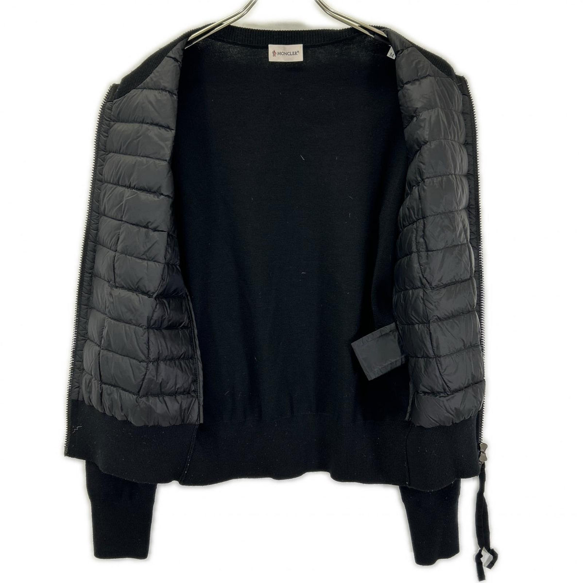 MONCLER MONCLER [Excellent condition/2024 production] K20939B51000 CARDIGAN TRICOT Knit/down hybrid collarless jacket