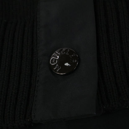 MONCLER モンクレール 22年 ブラック TIND ナイロン切替ウール カーディガン トップス