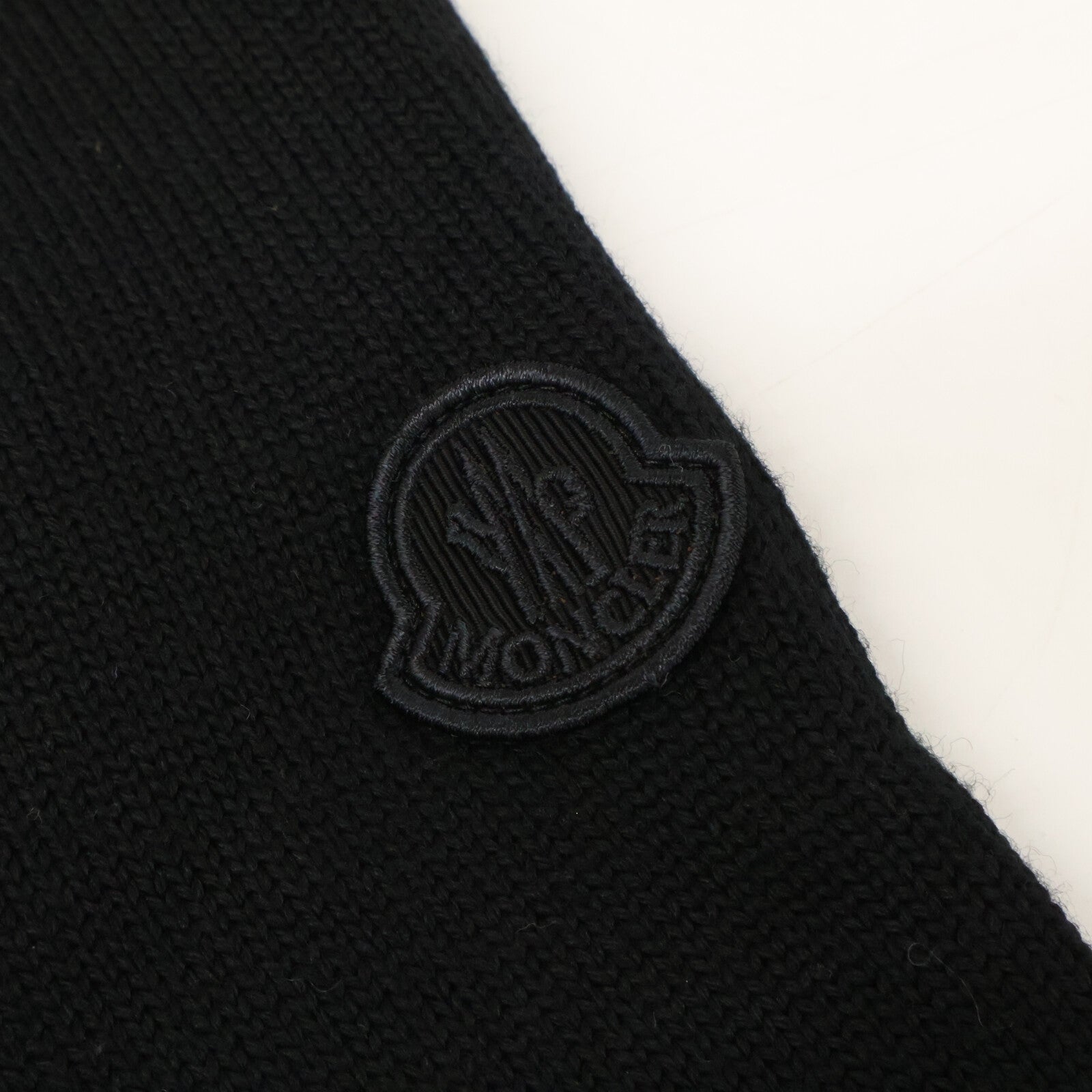MONCLER モンクレール 22年 ブラック TIND ナイロン切替ウール カーディガン トップス