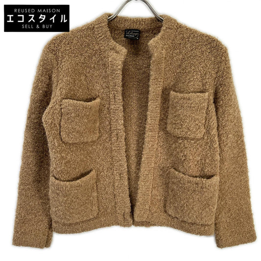 Letroyes ルトロワ ベージュ ボア ニット カーディガン トップス