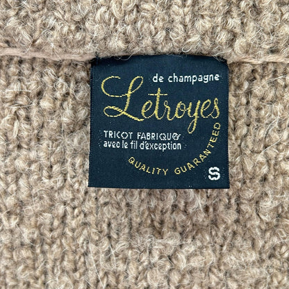 Letroyes ルトロワ ベージュ ボア ニット カーディガン トップス