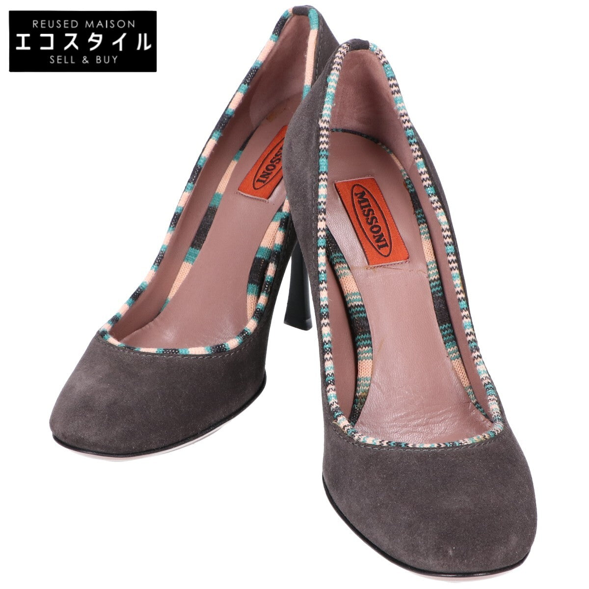 MISSONI ミッソーニ スエード ヒールパンプス シューズ