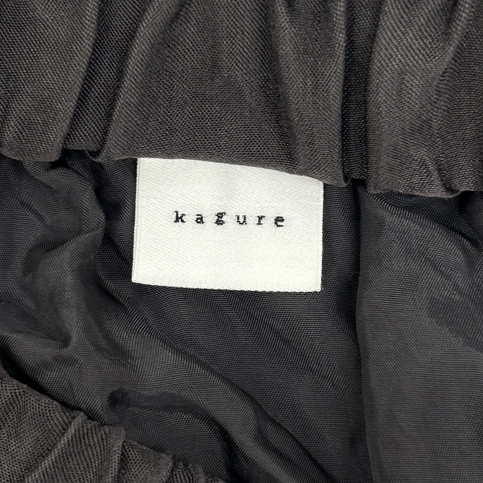 kagure かぐれ チャコールグレー GA46-25S003 キュプラレーヨンティアードスカート スカート