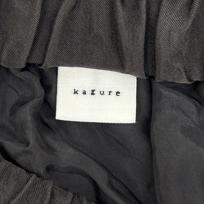 kagure かぐれ チャコールグレー GA46-25S003 キュプラレーヨンティアードスカート スカート