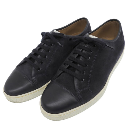 JOHNLOBB ジョンロブ レヴァー 0315ラスト スエード×レザー ローカットスニーカー シューズ メンズ ネイビー 5E シューズ
