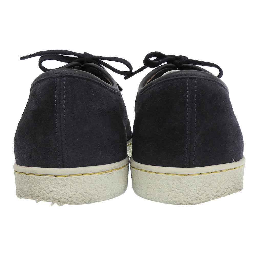 JOHNLOBB ジョンロブ レヴァー 0315ラスト スエード×レザー ローカットスニーカー シューズ メンズ ネイビー 5E シューズ
