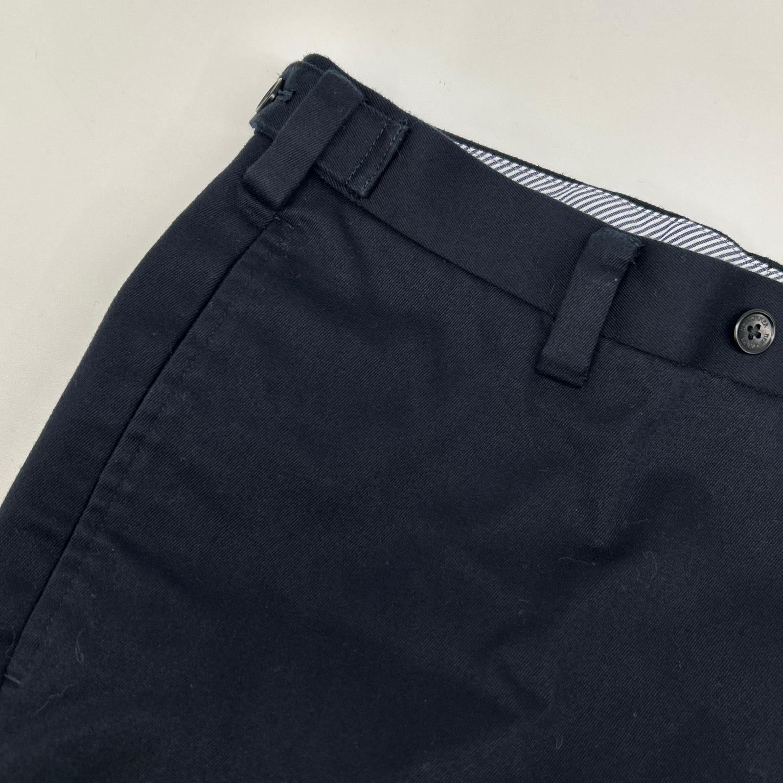 NEW YORKER ニューヨーカー ネイビー 15-26-5880 コットン テーパードパンツ ボトムス