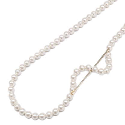 januka ヤヌカ 【美品】ATTACHMENT NECKLACE WITH PARTS BAR アタッチメント ロング パール ネックレス