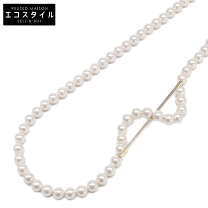 januka ヤヌカ 【美品】ATTACHMENT NECKLACE WITH PARTS BAR アタッチメント ロング パール ネックレス