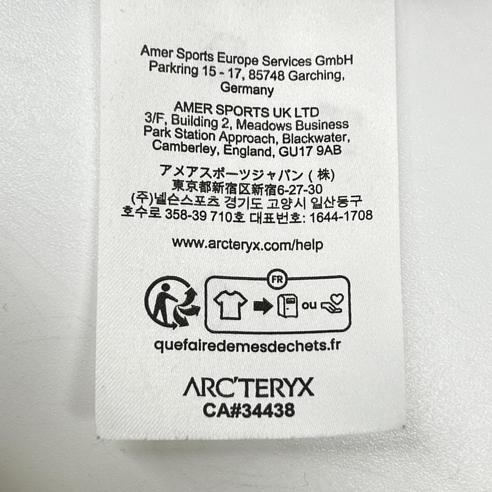 ARC'TERYX アークテリクス 【美品/国内正規/25年製】X000009787 EMBLEM FLEECE CREW クルーネック スウェットシャツ トップス