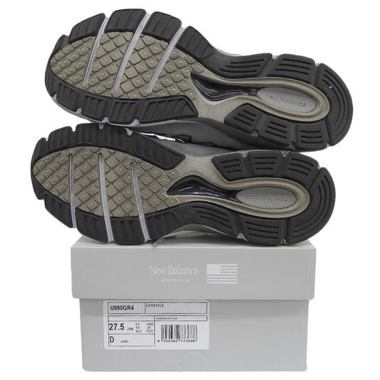 NEW BALANCE ニューバランス Made in USA 990v4 Core スニーカー シューズ メンズ グレー 27.5cm U990GR4 シューズ