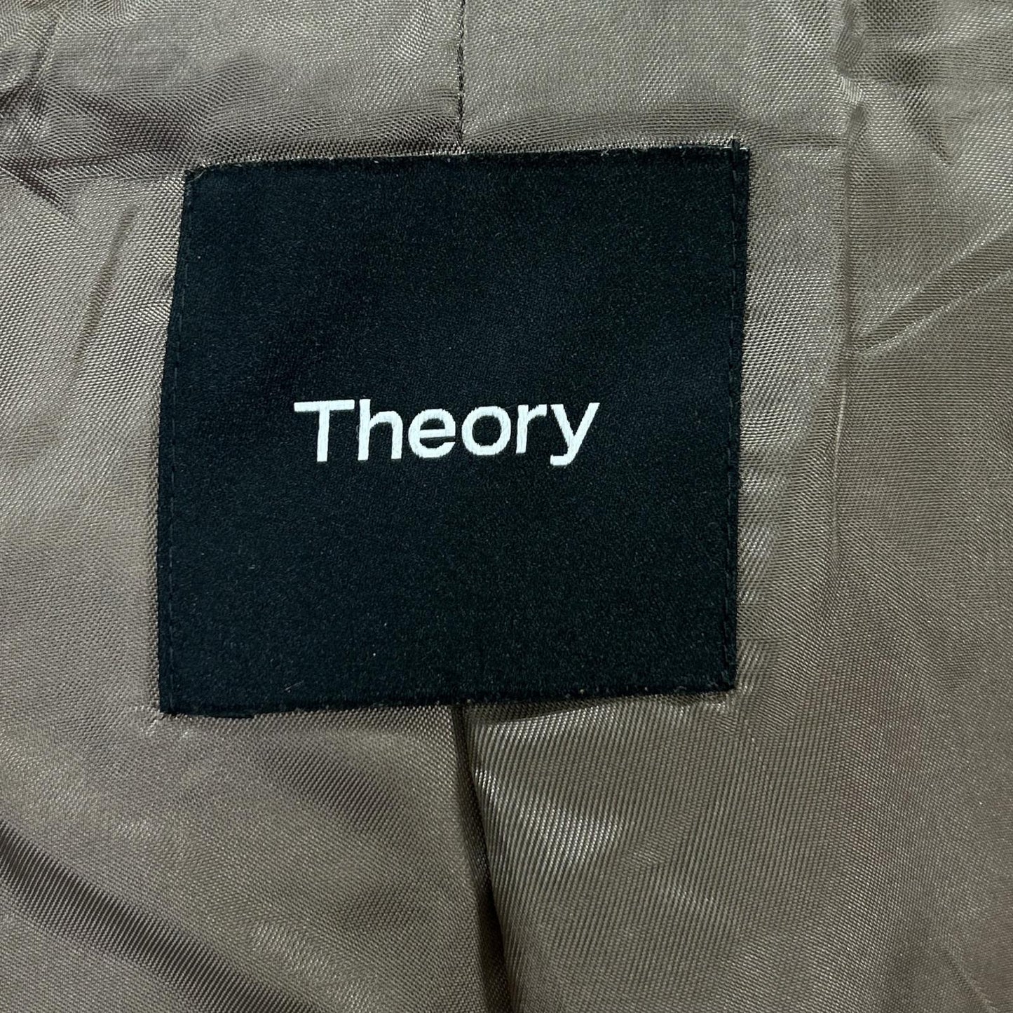 Theory セオリー ベージュ ラムレザー スエード ジップアップブルゾン ジャケット