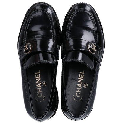 CHANEL シャネル X G37671 チェーンステッチ ココマーク ローファー シューズ