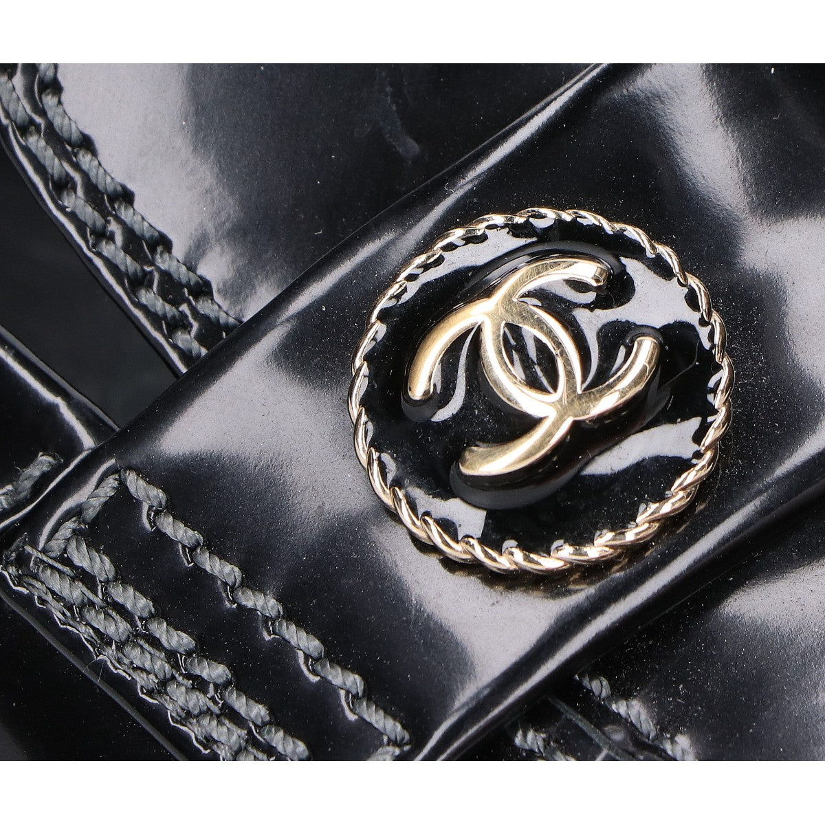 CHANEL シャネル X G37671 チェーンステッチ ココマーク ローファー シューズ
