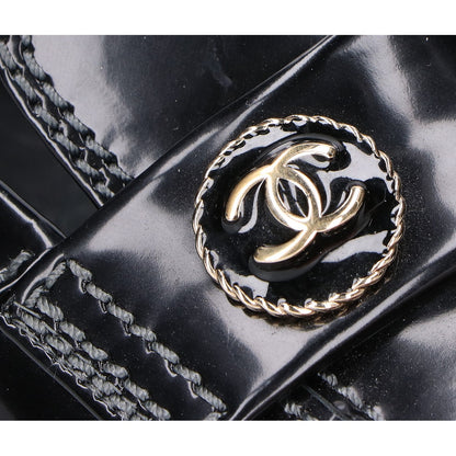 CHANEL シャネル X G37671 チェーンステッチ ココマーク ローファー シューズ