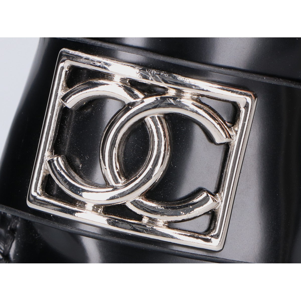 CHANEL シャネル D G45156 ココマークプレート レザー 厚底ローファー シューズ