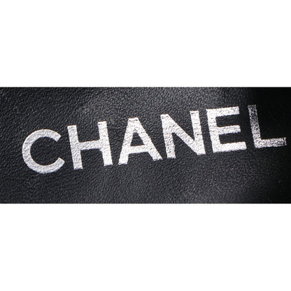 CHANEL シャネル D G45156 ココマークプレート レザー 厚底ローファー シューズ