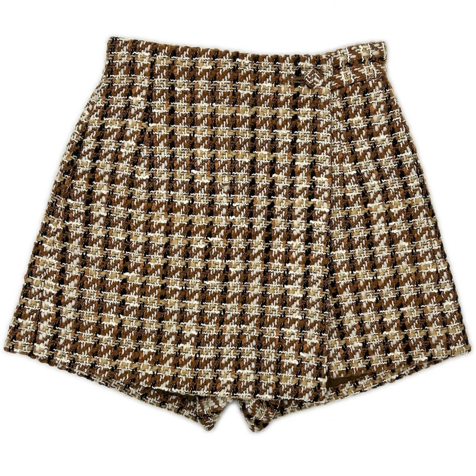 sheller シェリエ 241080 ベージュ Lady tweed wrap culottes ボトムス