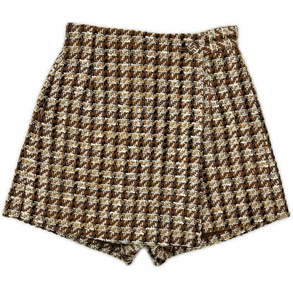 sheller シェリエ 241080 ベージュ Lady tweed wrap culottes ボトムス