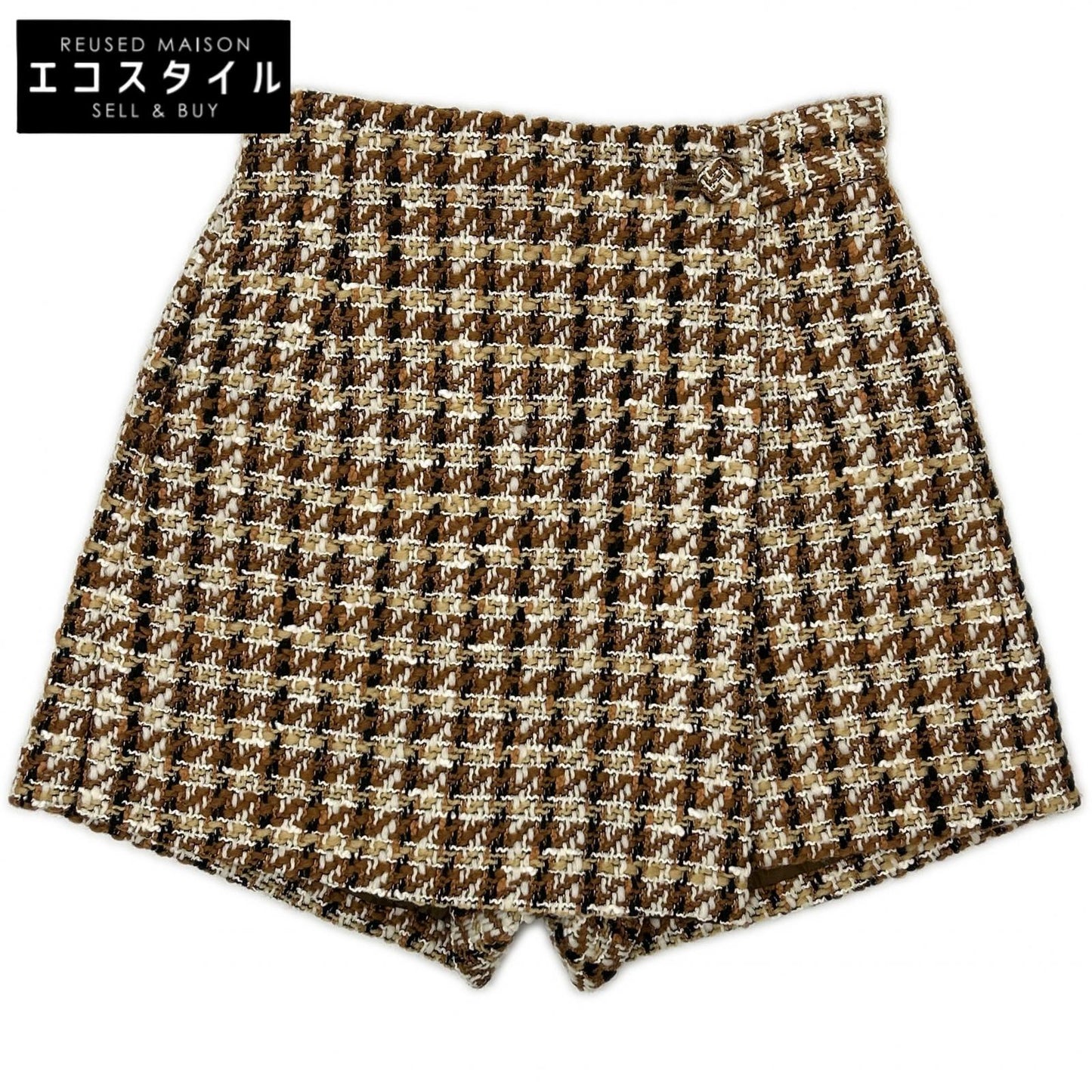 sheller シェリエ 241080 ベージュ Lady tweed wrap culottes ボトムス