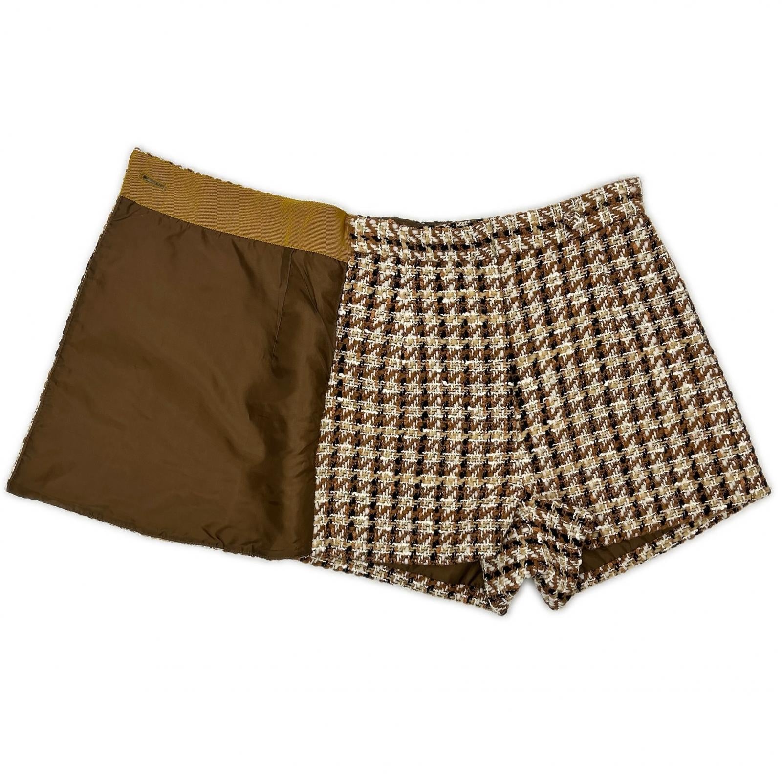 sheller シェリエ 241080 ベージュ Lady tweed wrap culottes ボトムス