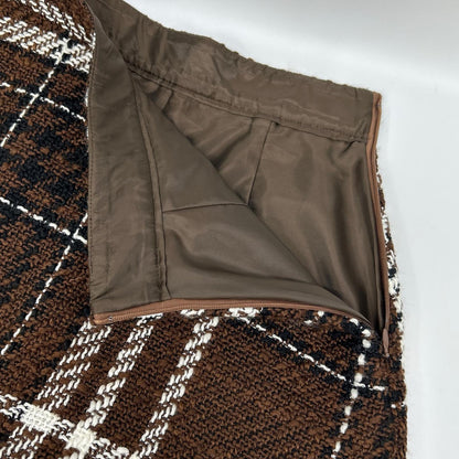 sheller シェリエ 241091 ブラウン WOOL CHECK TWEED CULOTTES ボトムス