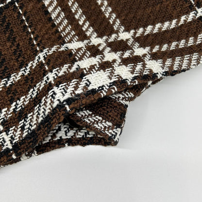 sheller シェリエ 241091 ブラウン WOOL CHECK TWEED CULOTTES ボトムス
