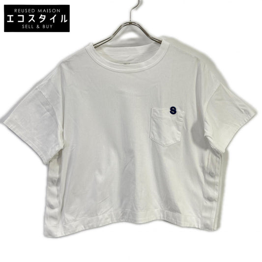 sacai サカイ SCW-117 ホワイト s Cotton Jersey Tshirt トップス