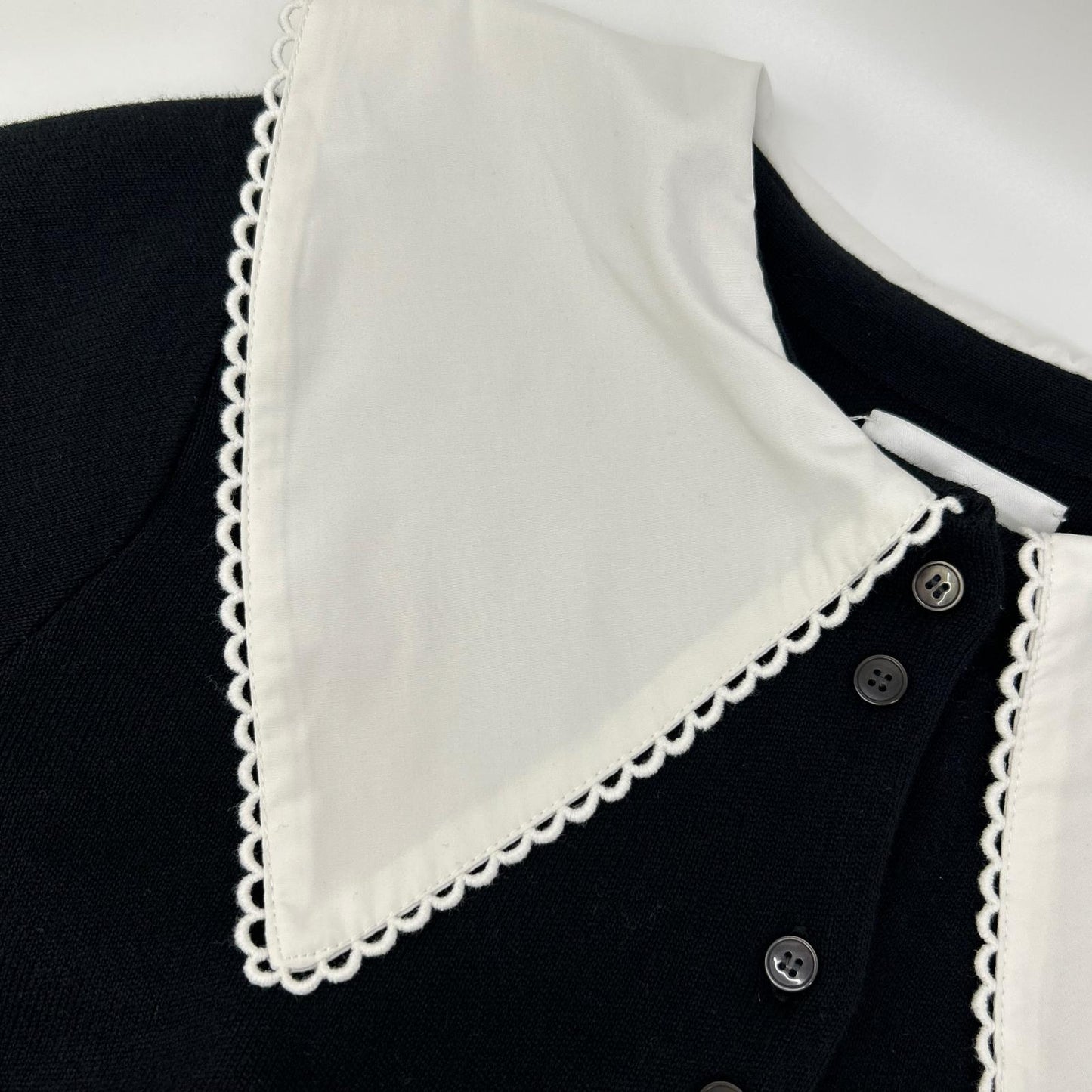 Bibiy ビビィ B51-KN091 ブラック ビッグカラー パティピルグリムトップ トップス