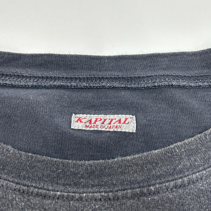KAPITAL キャピタル K2506SC233 PECKISH レインスカル 天竺 半袖Tシャツ トップス