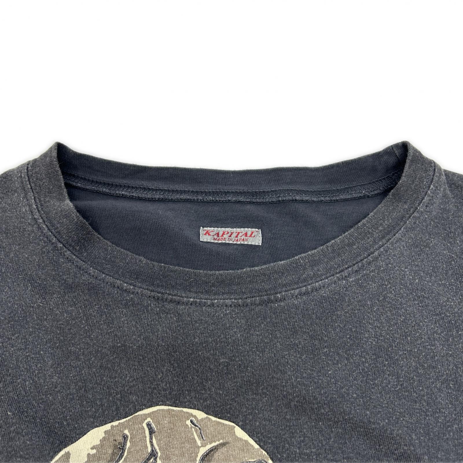 KAPITAL キャピタル K2506SC233 PECKISH レインスカル 天竺 半袖Tシャツ トップス